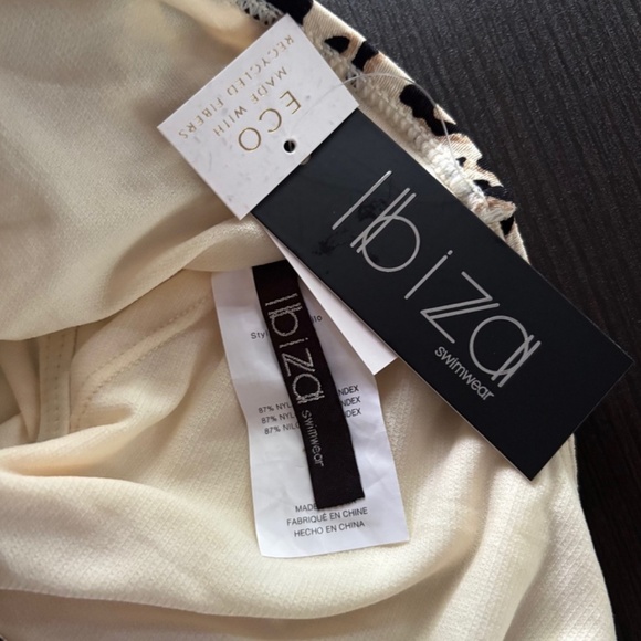 Ibiza Swimwear One Piece Swimsuit Leopard Animal Print ECO Women's Size L NWT - Picture 5 of 5